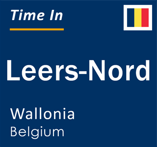 Current local time in Leers-Nord, Wallonia, Belgium