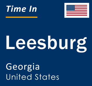 Current local time in Leesburg, Georgia, United States