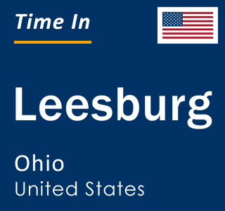 Current local time in Leesburg, Ohio, United States