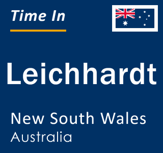 Current local time in Leichhardt, New South Wales, Australia