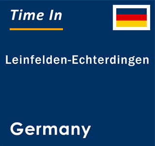 Current local time in Leinfelden-Echterdingen, Germany
