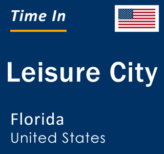 Current local time in Leisure City, Florida, United States