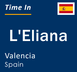 Current local time in L'Eliana, Valencia, Spain