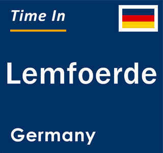 Current local time in Lemfoerde, Germany