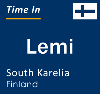Current local time in Lemi, South Karelia, Finland