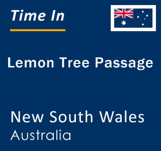 Current local time in Lemon Tree Passage, New South Wales, Australia