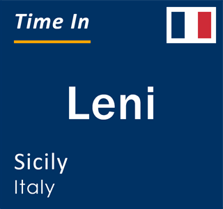 Current local time in Leni, Sicily, Italy