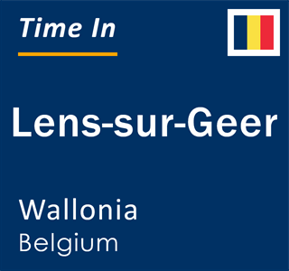 Current local time in Lens-sur-Geer, Wallonia, Belgium