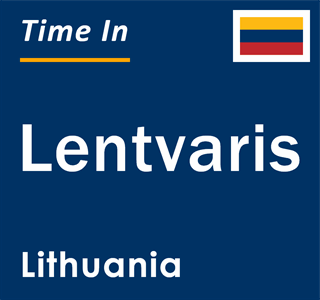 Current local time in Lentvaris, Lithuania