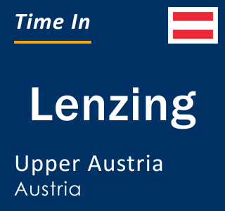 Current local time in Lenzing, Upper Austria, Austria
