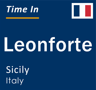 Current local time in Leonforte, Sicily, Italy