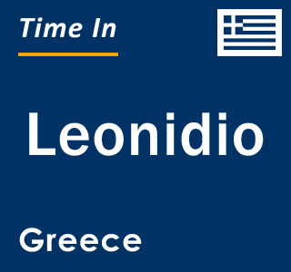 Current local time in Leonidio, Greece