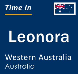 Current local time in Leonora, Western Australia, Australia