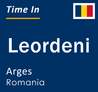 Current local time in Leordeni, Arges, Romania