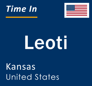 Current local time in Leoti, Kansas, United States