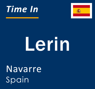 Current local time in Lerin, Navarre, Spain