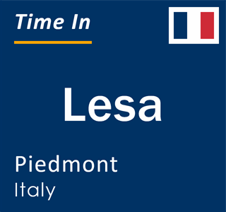 Current local time in Lesa, Piedmont, Italy