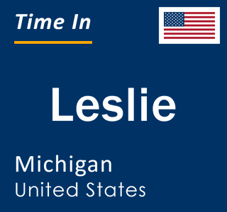 Current local time in Leslie, Michigan, United States