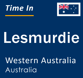 Current local time in Lesmurdie, Western Australia, Australia