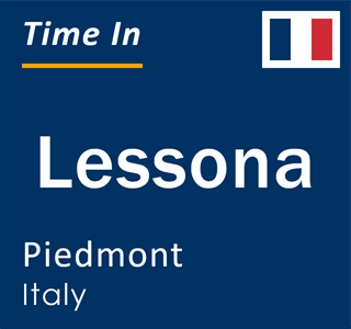Current local time in Lessona, Piedmont, Italy