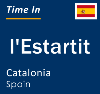 Current local time in l'Estartit, Catalonia, Spain