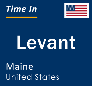 Current local time in Levant, Maine, United States