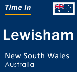 Current local time in Lewisham, New South Wales, Australia