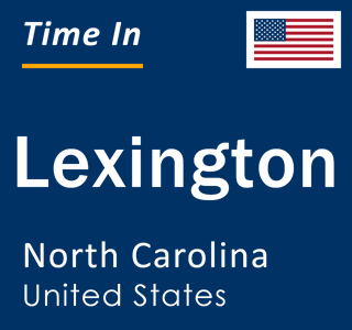 Current local time in Lexington, North Carolina, United States