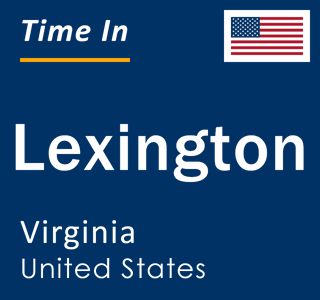 Current local time in Lexington, Virginia, United States