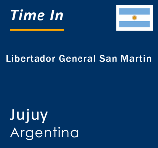 Current local time in Libertador General San Martin, Jujuy, Argentina