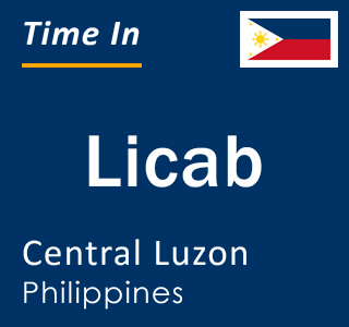 Current local time in Licab, Central Luzon, Philippines