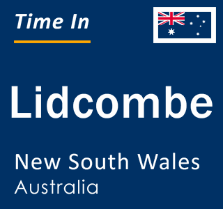 Current local time in Lidcombe, New South Wales, Australia