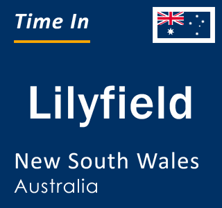 Current local time in Lilyfield, New South Wales, Australia
