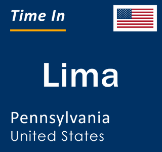 Current local time in Lima, Pennsylvania, United States