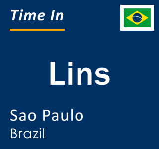 Current local time in Lins, Sao Paulo, Brazil