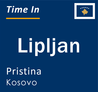 Current time in Lipljan, Pristina, Kosovo