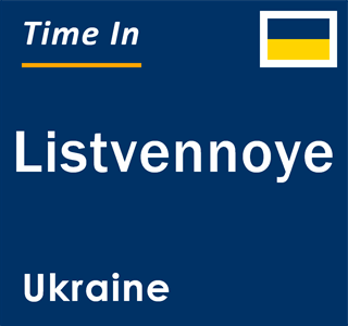 Current local time in Listvennoye, Ukraine