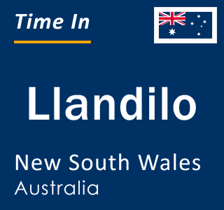 Current local time in Llandilo, New South Wales, Australia