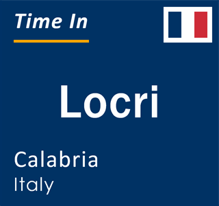 Current local time in Locri, Calabria, Italy
