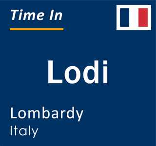 Current time in Lodi, Lombardy, Italy