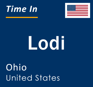 Current local time in Lodi, Ohio, United States