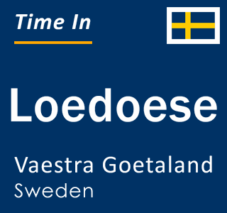 Current local time in Loedoese, Vaestra Goetaland, Sweden