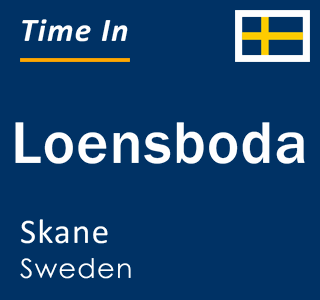 Current local time in Loensboda, Skane, Sweden