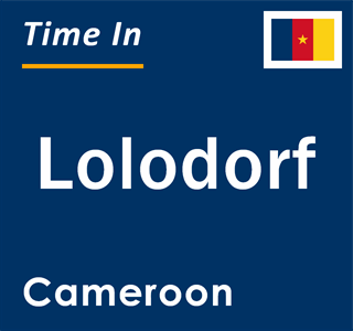 Current time in Lolodorf, Cameroon
