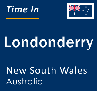 Current local time in Londonderry, New South Wales, Australia
