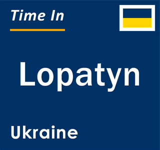 Current local time in Lopatyn, Ukraine