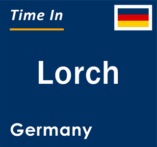 Current local time in Lorch, Germany