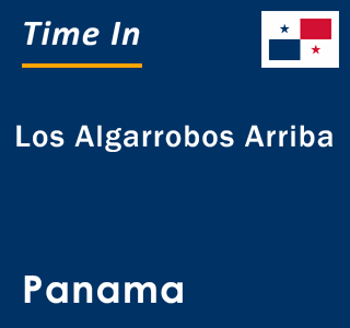 Current local time in Los Algarrobos Arriba, Panama