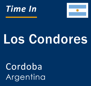 Current local time in Los Condores, Cordoba, Argentina