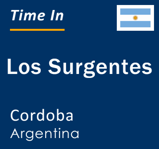 Current local time in Los Surgentes, Cordoba, Argentina